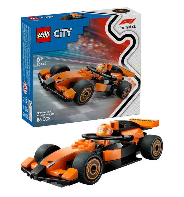 LEGO CITY Пилот Формулы-1 с гоночным автомобилем McLaren, 60442