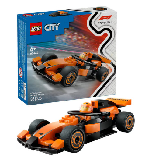 LEGO CITY PILOT F1 CU MASINA DE CURSE MCLAREN, 60442