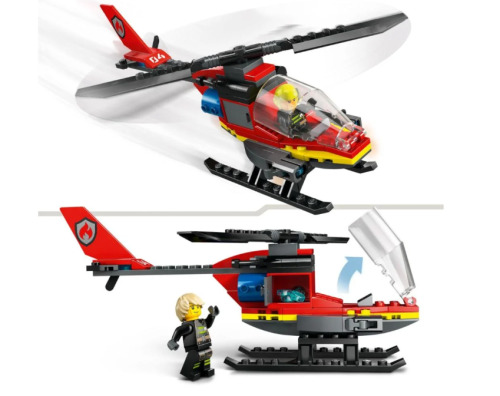 LEGO CITY ELICOPTER DE POMPIERI, 60411