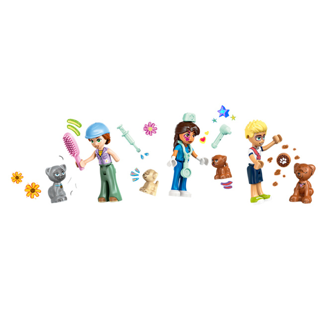 Конструктор LEGO Friends Ветклиника для лошадей и домашних животных 42651