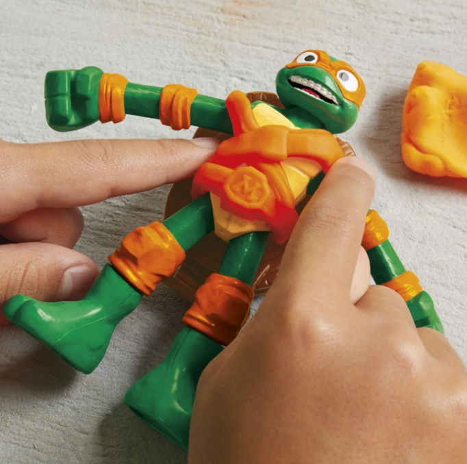 PLAY DOH POVESTIRI CU TESTOASE NINJA ADOLESCENTE MUTANTE SET PLASTELINA PIZZA TAIE SI ARUNCA, G1829