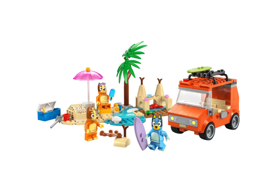 LEGO BLUEY СЕМЕЙНАЯ ПОЕЗДКА НА ПЛЯЖ НА МАШИНЕ, 11202