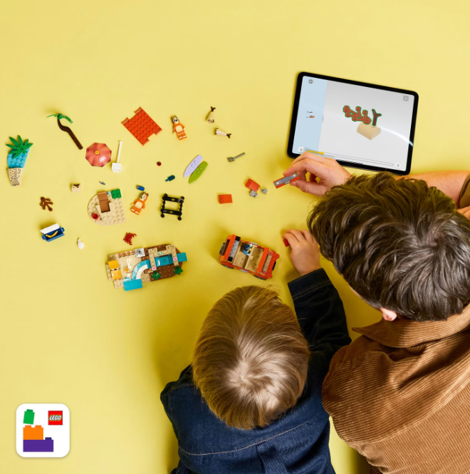 LEGO BLUEY СЕМЕЙНАЯ ПОЕЗДКА НА ПЛЯЖ НА МАШИНЕ, 11202