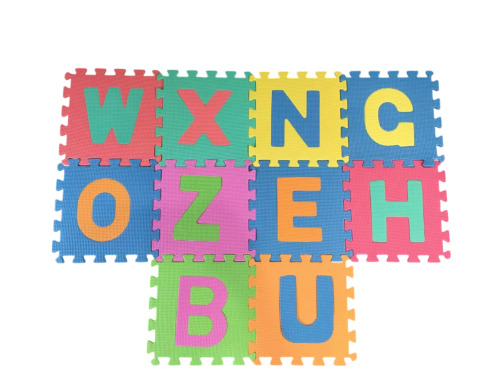 Puzzle de podea, 10 buc., „Litere”, KTPT009