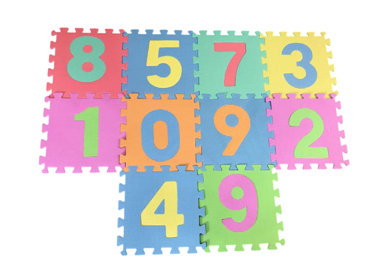 Пазл напольный 10шт "Цифры", KTPT010