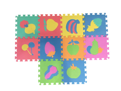 Пазл напольный 10шт "Фрукты/овощи", KTPT011