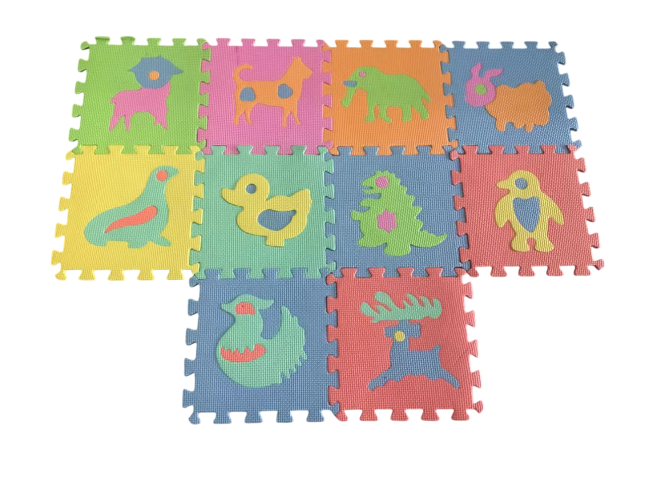 Puzzle de podea, 10 buc., „Animale”, KTPT012