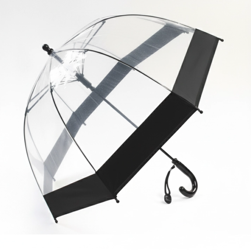 Зонт детский прозрачный с полоской, 3466A