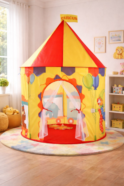 Cort pentru copii 100x135 cm galben, 1603