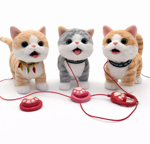 Интерактивная игрушка кошка с поводком, AR004