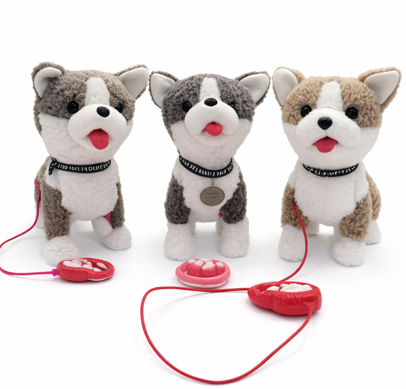 Интерактивная игрушка собака  с поводком, AR012