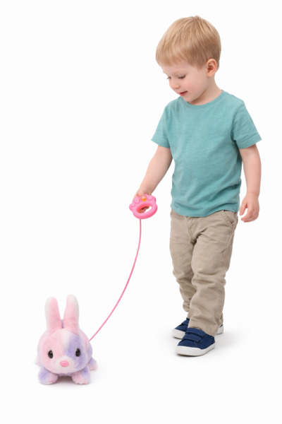 Интерактивная игрушка зайчик  с поводком, YQ025