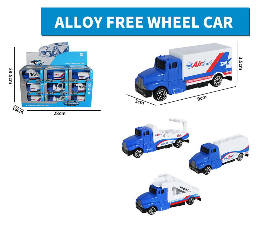 Set de masinute metalice LWH(cm): 9 x 3 x 3.5, HY6272-71