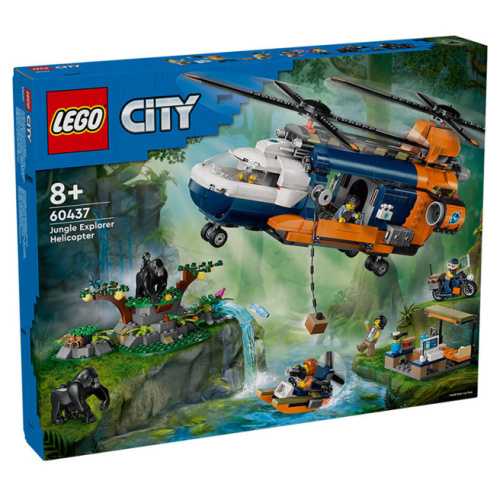 Конструктор LEGO City Вертолет «Исследователь джунглей» в базовом лагере 60437