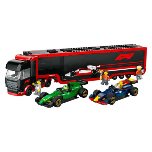Конструктор LEGO City Грузовик F1 с автомобилями RB20 и AMR24 F1 60445