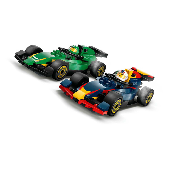 Конструктор LEGO City Грузовик F1 с автомобилями RB20 и AMR24 F1 60445