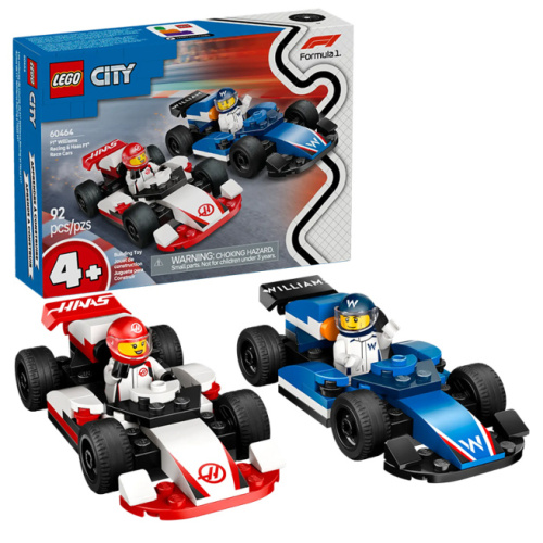 Конструктор LEGO City Гоночные автомобили F1 Williams Racing и Haas F1 60464