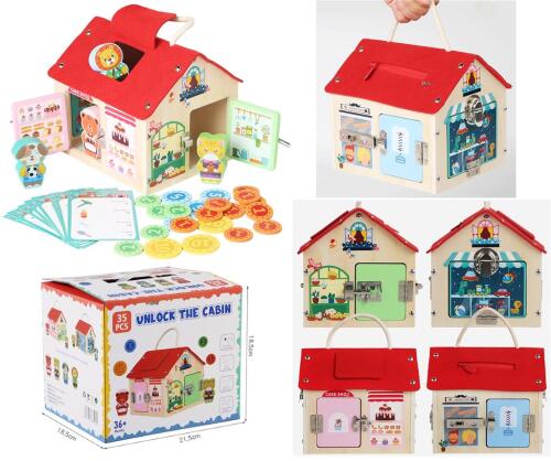 Casuta din lemn cu sistem de descuiere, BLLN-5045