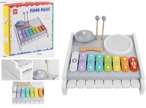 Pian-xilofon multifunctional din lemn, BLLN-5069