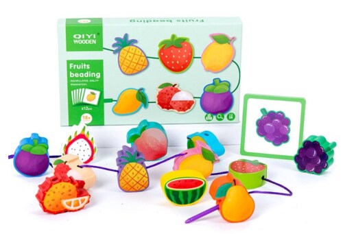 Деревянная игрушка  "Шнуровка Фрукты" S11E003