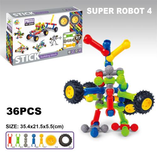 Constructor inteligent tip schelet din plastic, 36 piese, SY8820