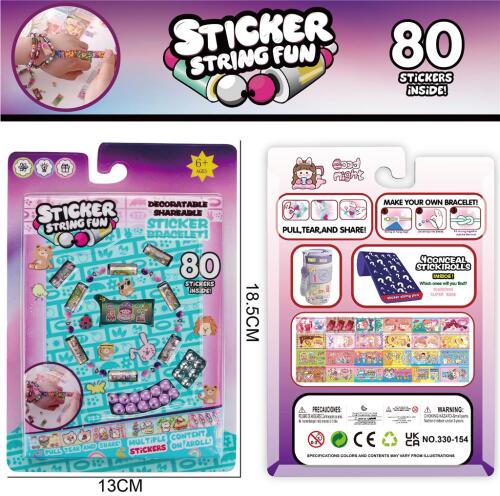 Set cu 80 margele si autocolante, 330-154