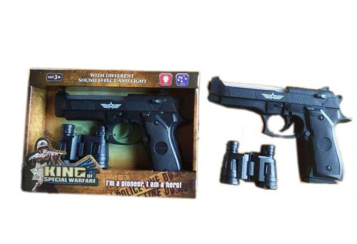 Pistol cu lumina IC, culoare uni, cu telescop, 8610-8