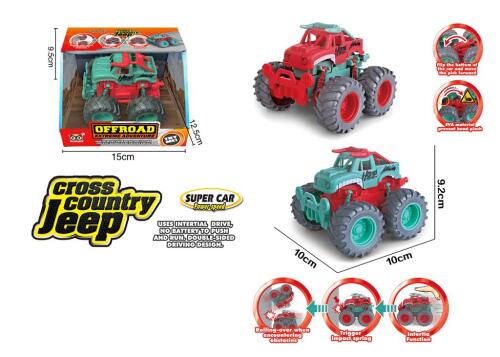 Инерционная боевая машинка Бигфут с прыжками и клаксоном, 20251-21