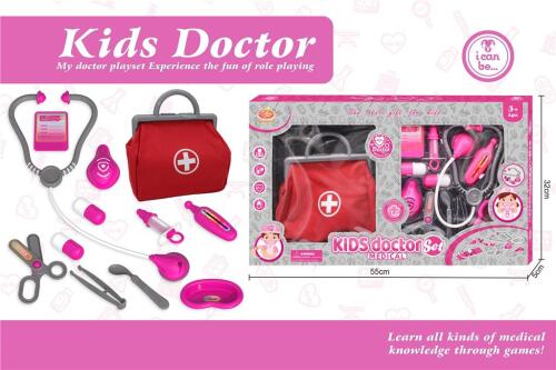 Set medical in geanta cu stetoscop, 12 piese, KJ2027A-6