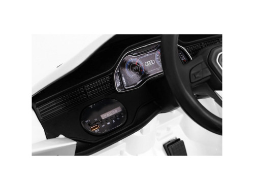 Mașină electrică Audi Q8, 12V 4.5Ah, 25W x2, albă, JJ2066 Q8