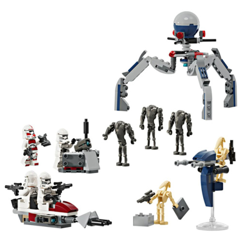 Конструктор LEGO Star Wars Боевой набор «Клон-солдат и боевой дроид» 75372