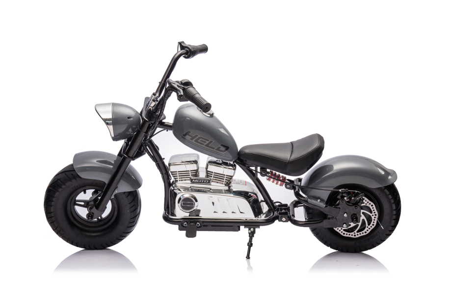 Chopper electric pentru motocicletă 24V10AH, 250Wx1, gri, XB-1058