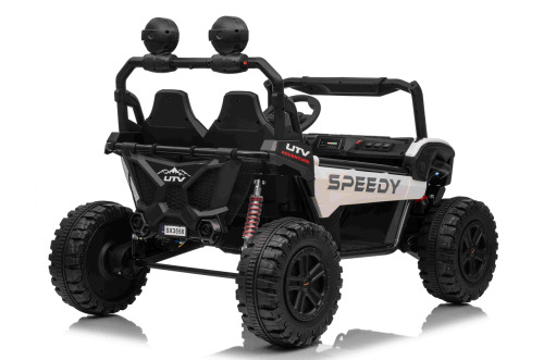 Mașină electrică pentru copii 12V 10Ah, 30W x2, alb, SX3558