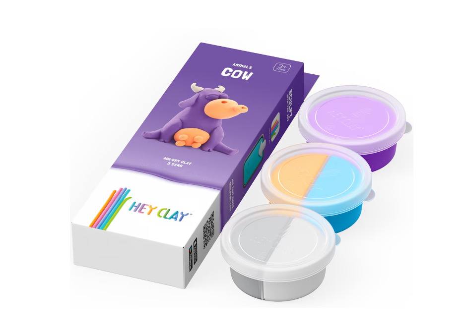 Set pasta de modelat, "Cow" 3 recipiente, HC-30047