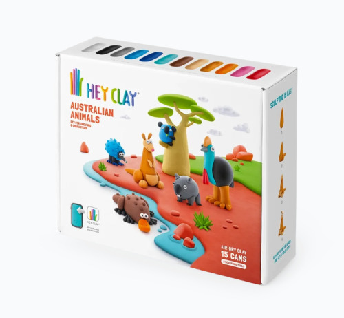 Set pasta de modelat, "Australian Animals" 15 recipiente, HC-15027