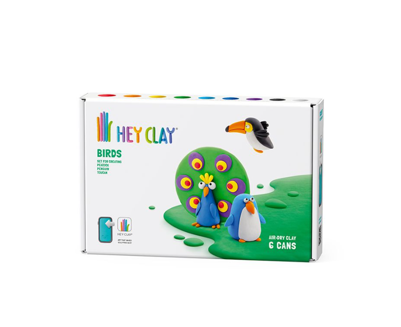 Set pasta de modelat, "Birds" 6 recipiente, HC-60026