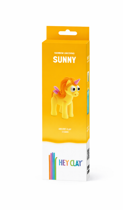 Набор для лепки воздушный пластилин, "Sunny" 3 баночки, HC-30135