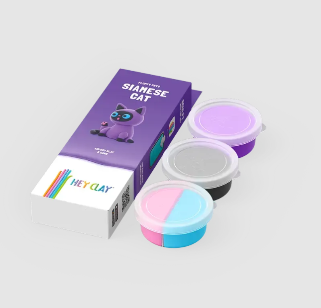 Set pasta de modelat, "Siamese cat" 3 recipiente, HC-30112