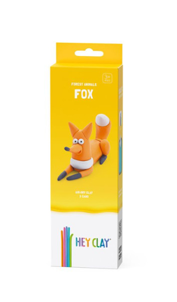 Набор для лепки воздушный пластилин, "Fox" 3 баночки, HC-30107