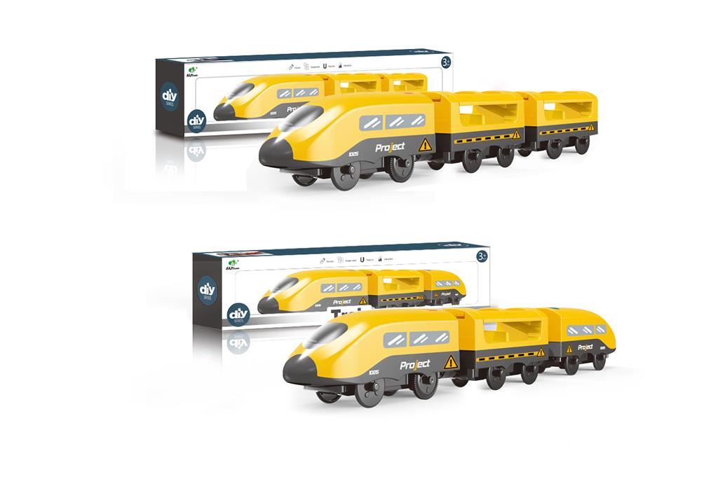 Tren electric de construcții cu iluminare și sunet, AU9882