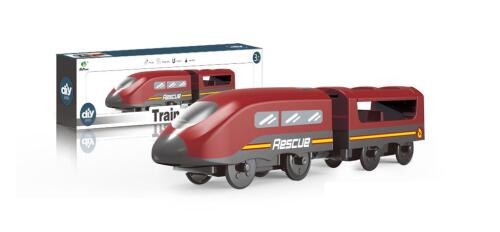 Tren electric de pompieri cu iluminare și sunet, AU9885