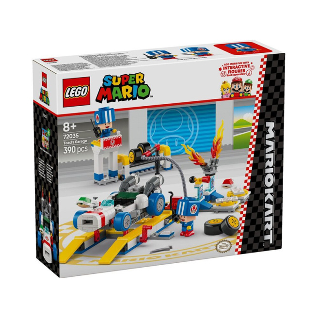 Конструктор LEGO Super Mario Mario Kart Гараж Тоада 72035