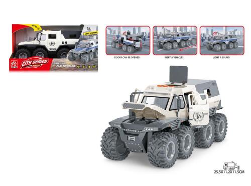 Mașină inerțială cu opt roți, cu lumini și sunet, RJ5529C