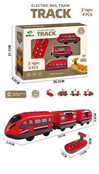 Электрический поезд на пульте управления красный, AU9668