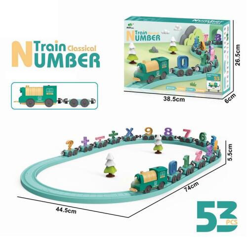 Tren educativ cu cifre și simboluri matematice, 15 vagoane , AU5885