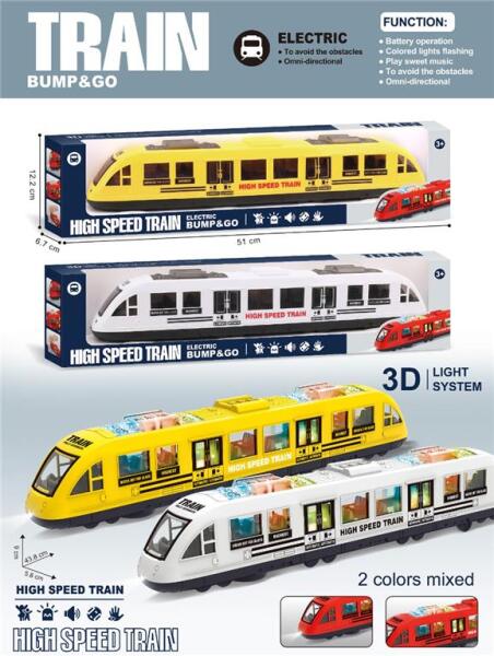 Tren electric urban de mare viteză cu lumini și sunet, 666-155