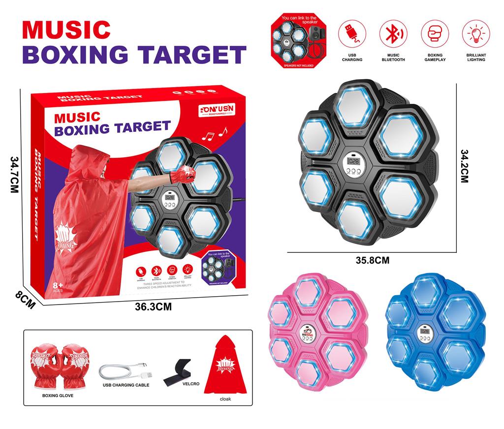Antrenor de box cu muzică și lumini, 7810-2