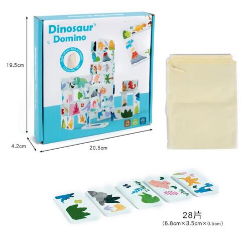 Dominouri din lemn cu dinozauri, 5732