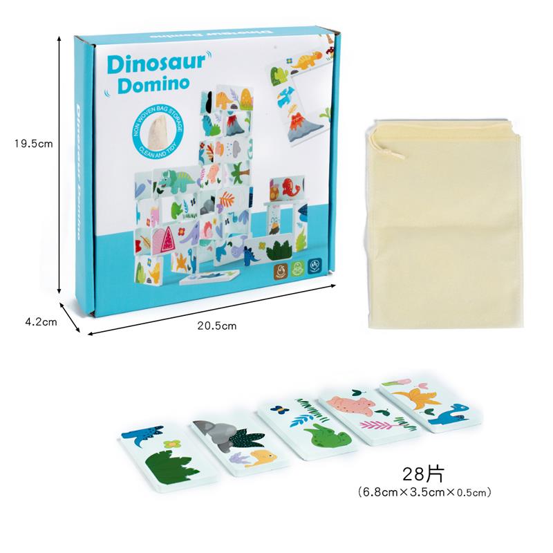 Dominouri din lemn cu dinozauri, 5732