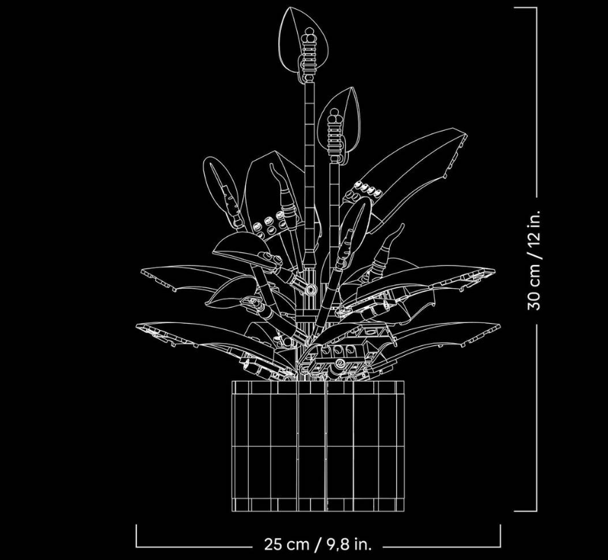 LEGO лилия спатифиллум, 11504